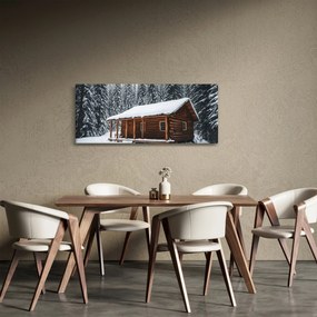 Kép - Hóval borított kunyhó (120x50 cm)