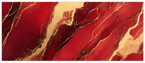Kép - Vörös-arany márvány (120x50 cm)