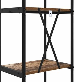 Könyvespolc Régi fa 40 x 30 x 109 cm Faanyag
