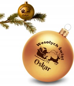 Üveg Bomba karácsonyfára Névvel Karácsonyi Dekoráció Ajándék Karácsonyra