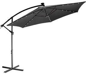 STILISTA Kerti  napernyő fogantyúval LED 3 m antracit