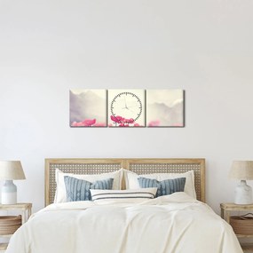 Kép - Pipacsok (órával) (90x30 cm)