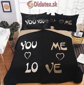 YOU AND ME LOVE fotó ágynemű 140x200 cm 6 szett csomag Ágynemű mérete: 140x200 cm, A csomag tartalma: 6 Készletcsomagolás