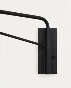 Fehér-fekete fali lámpa ø 20 cm Eilo – Kave Home