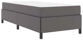 Ágykeret matraccal matracmal Szürke 90 x 190 cm Műbőr