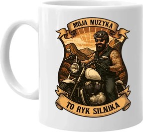 Ajándék bögre motorosoknak Az én zeném a motor bömbölése Motorkerékpár