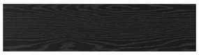Polcos könyvespolc 4 pcs Fekete 80 x 20 x 1.5 cm Faanyag