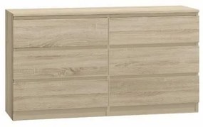 Viana II New M6 hat fiókos komód Sonoma N