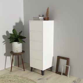 Komód, fehér, BOGAN 5S40