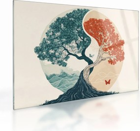 Üveg kép – Energiafa (70x50 cm)
