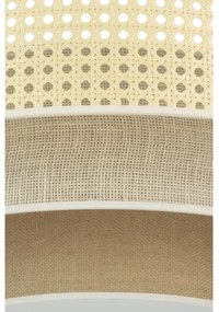 Duolla - LED Mennyezeti lámpa LUNETA LED/26W/230V átm. 60 cm 4000K rattan/bézs