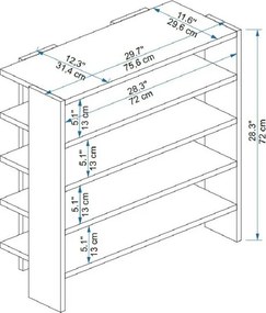 Sergel Atlantic Pine cipősszekrény