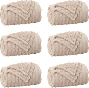 vidaXL Takarók 6 pcs Bézs 200 x 150 cm Gyapjú