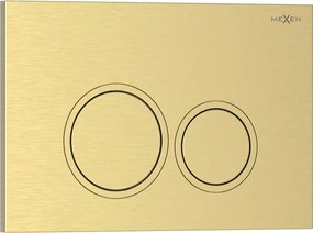 Mexen Tex 01 öblítőgomb, kefe arany - 6101-11