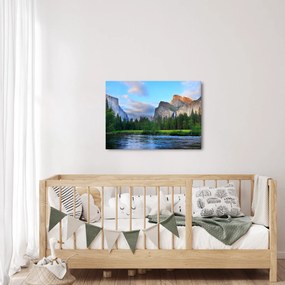 Egy vad hegyi táj képe (70x50 cm)