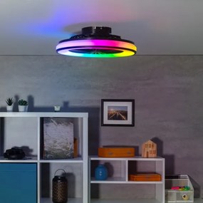 Kanlux 38034- LED RGBW Dimmelhető lámpa ventilátorral PLAVE 48W/230V 3000/4000/6500K+ távirányító