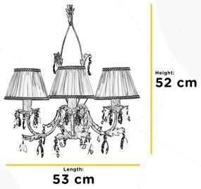 ONLI - Fali lámpa KAREN 3xE14/6W/230V arany
