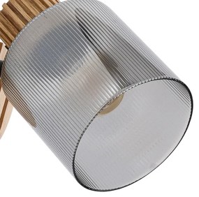 Brilagi - Fali spotlámpa HYGGE 1xE14/15W/230V kaucsukfa/füstszínű