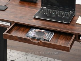 PC asztal Osto 120 (dió + fekete). 1109828