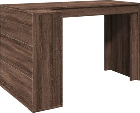 vidaXL barna tölgy színű szerelt fa irodai asztal 123,5 x 73,5 x 75 cm