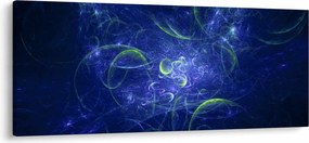 Kép - kék absztrakció (120x50 cm)