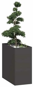 vidaXL ültetvény fekete 40x80x80 cm acél
