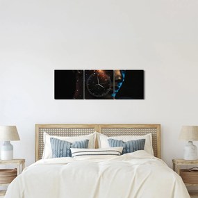 Csillogó nő képe (órával) (90x30 cm)