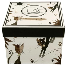 Cicás porcelán teás csésze aljjal két személyes 280 ml Charming cats