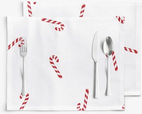 Goldea karácsonyi pamut reggeliző alátét - édes karácsony - 2db 30 x 40 cm