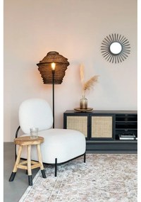 Fekete rattan TV-állvány 38x55 cm Guuji – White Label