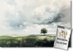 Fotótapéta Flizelina Tájkép Rét Mező Fa Ég Felhők 300x210 ragasztó