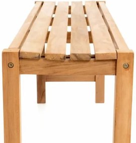 DIVERO Kerti bútor készlet 135 cm tíkfa lakkozott