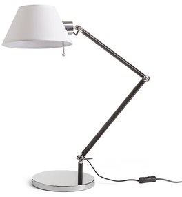 RENDL R13283 MONTANA asztali lámpa, dolgozólámpa fehér/fekete króm