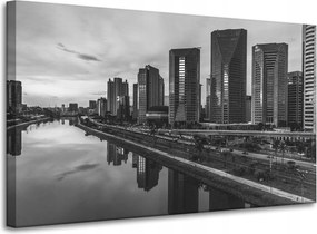 Sao Paulo vászonkép fekete-fehér 100X60 cm