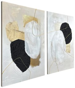 Kép szett kézzel festett részletekkel 2 db-os 50x70 cm Crystal – Styler