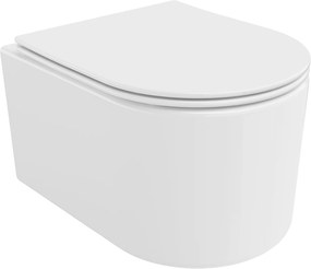Mexen SOFIA Rimless függő WC csésze ülőkével, lassan záródó, 49 x 37 cm, fehér, 30540300