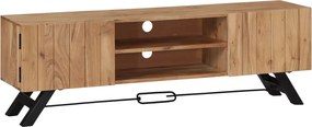 vidaXL tömör akácfa TV-szekrény 140 x 30 x 45 cm