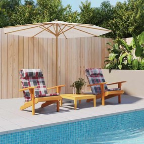 Székpárna Sakktábla 2 pcs Piros kockás minta 58 x 77 x 4.5 cm