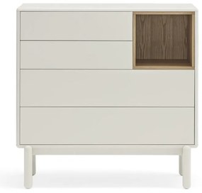 Krémszínű komód 90x90x40 cm Corvo – Teulat