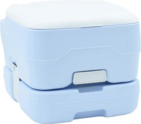 vidaXL Kemping WC Világoskék és fehér 41,5 x 36,5 x 30 cm Polietilén
