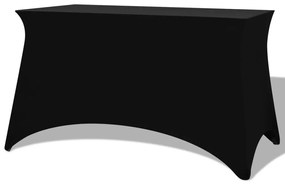 Sztreccs asztal védőhuzat 2 db 243x76x74 cm fekete