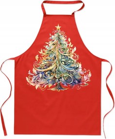 Konyhai kötény Karácsonyra Divatos Mikulás nyomtatás