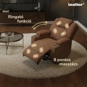 Relaxa elektromos ringató és forgatható masszázsfotel
