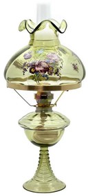 Petroleumlámpa JASMÍNA 50 cm erdőzöld színben
