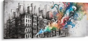 Kép - Ipari élet (120x50 cm)