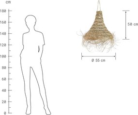 BOMAS eszpartófű lámpabúra 50cm
