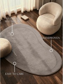 Szürke kézi szövésű gyapjúkeverék szőnyeg 125x200 cm Kari Organic – Villeroy&amp;Boch
