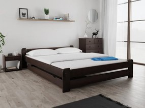 Emily ágy 160x200 cm, diófa Ágyrács: Ágyrács nélkül, Matrac: Deluxe 10 cm matrac