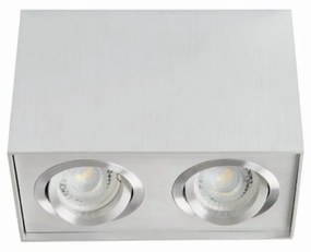 KANLUX-25475 Gord aluminium színű mennyezeti lámpa 2XGU10 25W Ip20