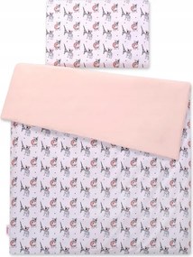 Bébi ágyneműhuzat 2 részes pamut fehér buldózer